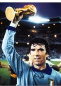 Dino Zoff Italy Signed 16 x 12 inch football photo. Good Condition. All autographed items are