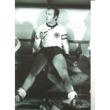 Franz Beckenbauer Germany Signed 12x 8 inch football photo. Good Condition. All autographed items