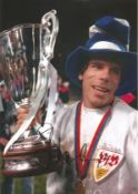 Gianfranco Zola Chelsea Signed 10 x 8 inch football photo. Good Condition. All autographed items are
