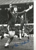 Alan Hudson Chelsea Signed 12 x 8 inch football photo. Good Condition. All autographed items are