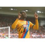 Christian Benteke Crystal Palace Signed 12 x 8 inch football photo. Good Condition. All