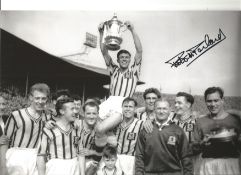 Peter McPARLAND Aston Villa Signed 12 x 8 inch football photo. Good Condition. All autographed items