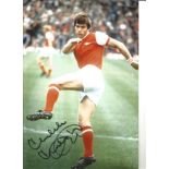 Malcolm Mcdonald Arsenal Signed 12 x 8 inch football photo. Good Condition. All autographed items