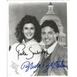 Kate Jackson and Bruce Boxleitner signed 10x8 black and white photo pictured in their roles in the