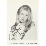 Lauralee Bell signed 10x8 black and white photo. Lauralee Kristen Bell ,born December 22, 1968, is