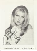 Lauralee Bell signed 10x8 black and white photo. Lauralee Kristen Bell ,born December 22, 1968, is