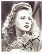 Anne Jeffreys signed 12x8 black and white photo. Anne Jeffreys ,born Annie Jeffreys Carmichael;