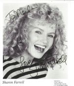 Sharon Farrell signed 10x8 black and white photo dedicated. Sharon Farrell ,born December 24,