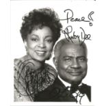 Ruby Dee and Ossie Davis signed 10x8 black and white photo. Raiford Chatman Ossie Davis ,December