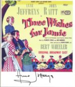 Anne Jeffreys signed 10x8 colour promo photo for the stage production of Three Wishes for Jamie.