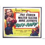 Anne Jeffreys signed 11x8 colour promo photo for the 1947 movie Riff Raff. Anne Jeffreys ,born Annie