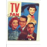 Jayne Meadows signed 11x8 colour TV Fan cover photo. Jayne Meadows ,born Jane Cotter; September