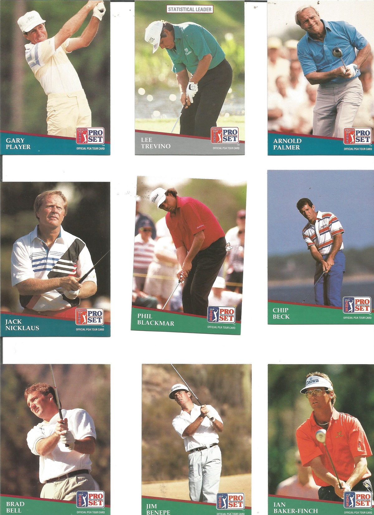 Golf 1991 PGA Tour cards. This is a set of 285 PGA Tour & Senior Tour Players. Photo's & Stat's. - Image 4 of 5