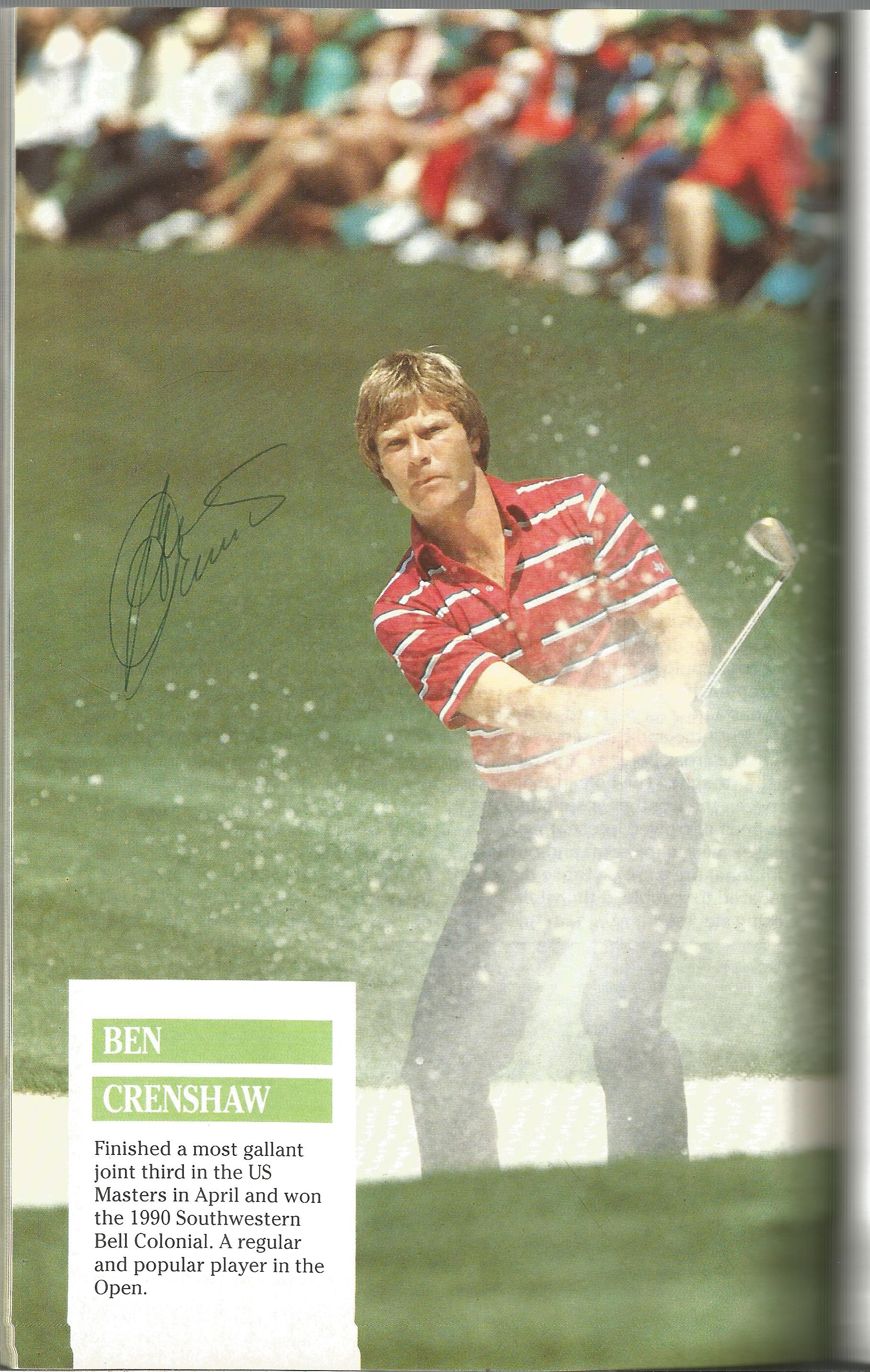 Golf 1991 Open Championship multiple signed programme booklet signed by Corey Nulty. Good Condition. - Image 2 of 4