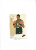 Boxing Frank Bruno signed 6 x 4 inch colour promo photo. Good Condition. All autographed items are