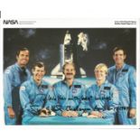 Astronaut Terry Hart signed 10 x 8 inch colour STS41 crew portrait photo to Walter Space Shuttle
