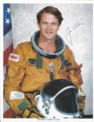Astronaut Joseph Allen signed 10 x 8 inch colour portrait photo Space Shuttle NASA. Good