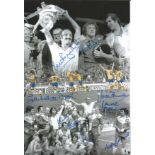 SOUTHAMPTON 1976, football autographed 12 x 8 photo, depicting a montage of images relating to