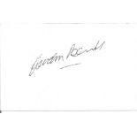 Gordon Banks 1966 England World Cup Winner Signed Card. Good Condition. All autographed items are