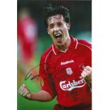 Football Robbie Fowler Liverpool signed 12 x 8 inch colour photo. Good Condition. All autographed