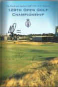 Golf 2000 Open Championship multiple signed programme booklet signed by 8 including Gary Player