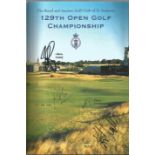 Golf 2000 Open Championship multiple signed programme booklet signed by 8 including Gary Player