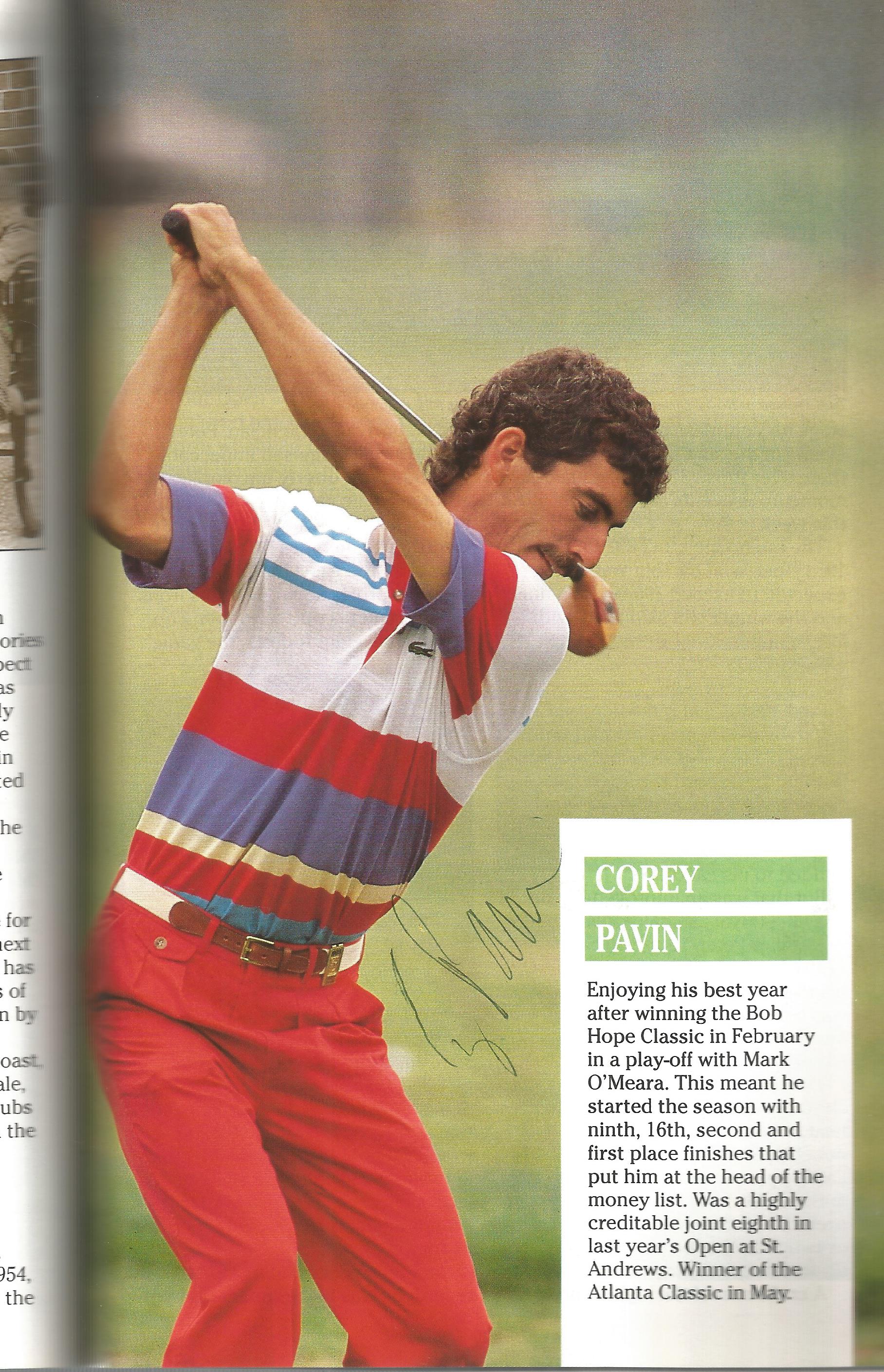 Golf 1991 Open Championship multiple signed programme booklet signed by Corey Nulty. Good Condition.