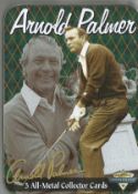 Golf Trading cards Vintage Arnold Palmer Metallic Impressions 4 All-Metal Collector Cards With