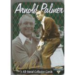 Golf Trading cards Vintage Arnold Palmer Metallic Impressions 4 All-Metal Collector Cards With