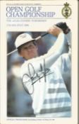 Golf multiple signed 1986 Open Golf programme booklet. Signed by Nick Faldo, Sandy Lyle, Henry