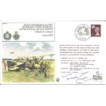 Terence Cuneo signed 60th anniv of the first scheduled UK international air mail service. Good