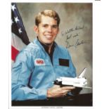 Astronaut Dave Leestma signed 10 x 8 inch colour portrait photo to Walter Space Shuttle NASA. Good