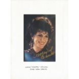 Star Trek Majel Barrett signed 6 x 4 inch colour photo. Good Condition. All autographed items are