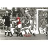 KEVIN MORAN 1985, football autographed 12 x 8 photo, a superb image depicting the Man United