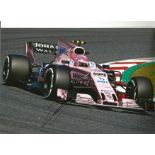 Esteban Ocon Sauber F1 Driver signed 12x8 Photo. Good Condition. All autographed items are genuine
