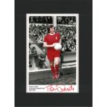 Tommy Smith Signed Liverpool 12x16 Mounted Photo. Good Condition. All autographed items are