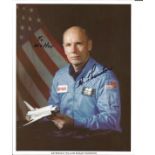 Astronaut William Thornton signed 10 x 8 inch colour portrait photo to Walter Space Shuttle NASA.