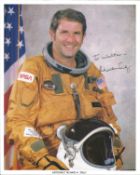 Astronaut Richard Truly signed 10 x 8 inch colour portrait photo to Walter Space Shuttle NASA.