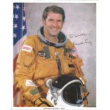 Astronaut Richard Truly signed 10 x 8 inch colour portrait photo to Walter Space Shuttle NASA.