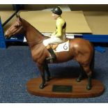 Arkle model statue Pat Taaffe Up number 6 Beswick Connoisseur Series. In excellent condition with