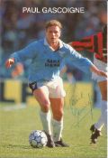 Paul Gascoigne football signed Lazio 7 x 5 inch colour photo. Good Condition. All autographed