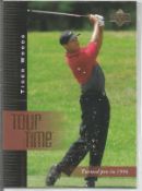 Tiger Woods 2001 Upper Deck #176 Tour Time Tiger Woods Rookie Card. Good Condition. We combine
