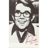 Ronnie Corbett signed 6 x 4 inch b w photo. Good Condition. All autographed items are genuine hand