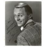 Frank Gorshin signed vintage 10x 8 inch b w photo to John. Good Condition. All autographed items are