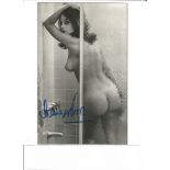 Lana Wood signed 10x8 black and white shower photo. Good Condition. All autographed items are