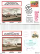 VAFA 1980s First Flight cover collection from Brooklands Museum. Seven covers flown and some
