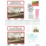 VAFA 1980s First Flight cover collection from Brooklands Museum. Seven covers flown and some