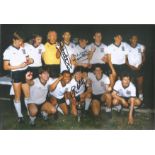 Football England 12 x 8 inch colour photo signed by Mark Hateley, Mel Sterland and Steve Hodge. Good