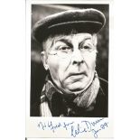 Dads Army Clive Dunn signed 6 x 4 inch b w photo to Fred. Good Condition. All autographed items
