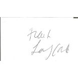 Lord Longford 1905 politician signed 3 x 2 inch card. Good Condition. All autographed items are